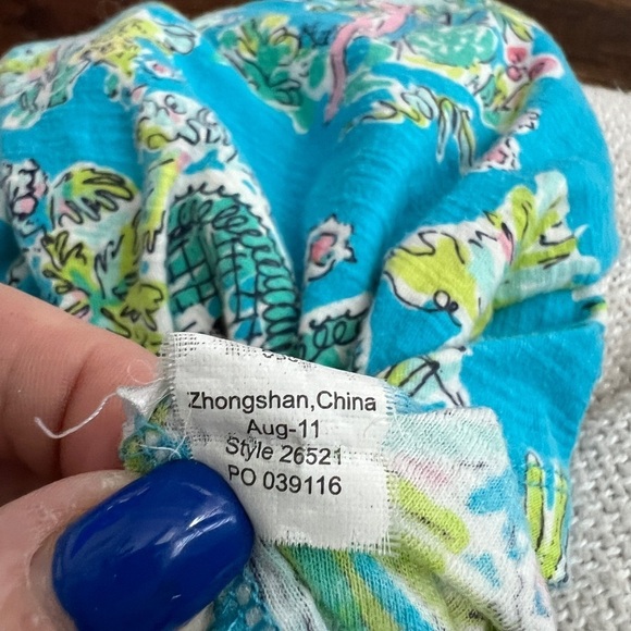 Rare Lilly Pulitzer Jungle Glam short sleeve blouse size S - Picture 6 of 9